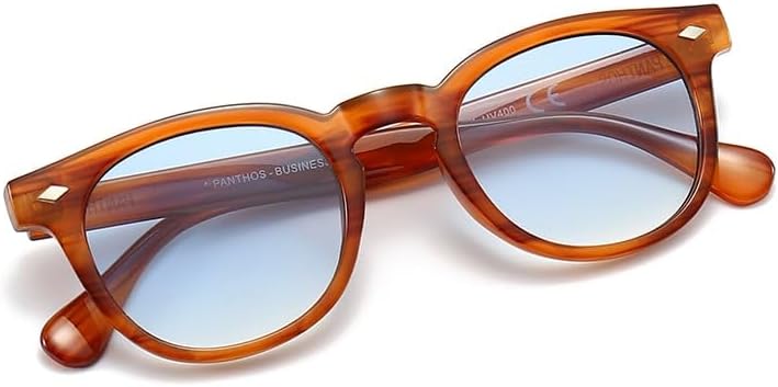 PANTHOS Mod. Business occhiali da sole unisex uomo donna vintage fashion protezione UV400 con pezzolina e sacchettino