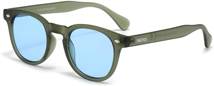 PANTHOS Mod. Business occhiali da sole unisex uomo donna vintage fashion protezione UV400 con pezzolina e sacchettino