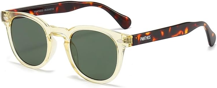 PANTHOS Mod. Business occhiali da sole unisex uomo donna vintage fashion protezione UV400 con pezzolina e sacchettino