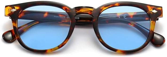 PANTHOS Mod. Business occhiali da sole unisex uomo donna vintage fashion protezione UV400 con pezzolina e sacchettino