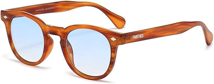 PANTHOS Mod. Business occhiali da sole unisex uomo donna vintage fashion protezione UV400 con pezzolina e sacchettino