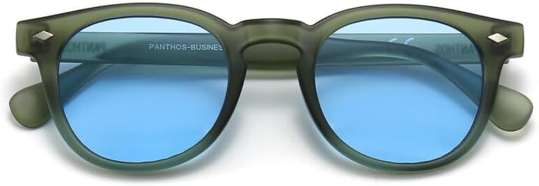 PANTHOS Mod. Business occhiali da sole unisex uomo donna vintage fashion protezione UV400 con pezzolina e sacchettino