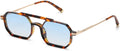 PANTHOS Mod. Shaped Metal occhiali da sole unisex uomo donna vintage fashion protezione UV400 con pezzolina e sacchettino