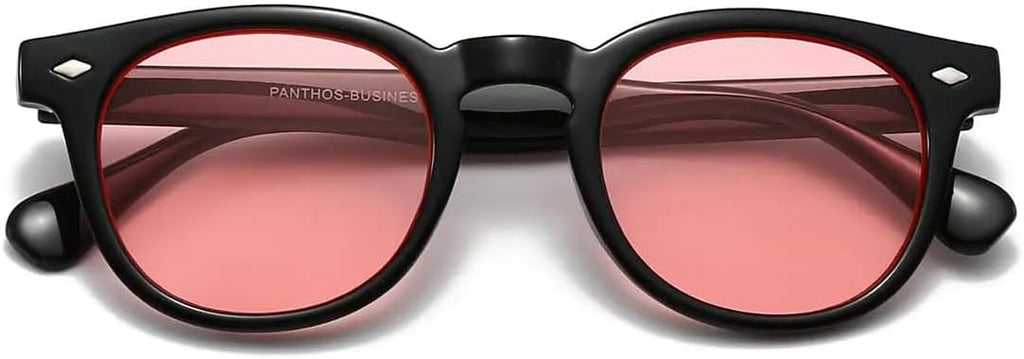 PANTHOS Mod. Business occhiali da sole unisex uomo donna vintage fashion protezione UV400 con pezzolina e sacchettino