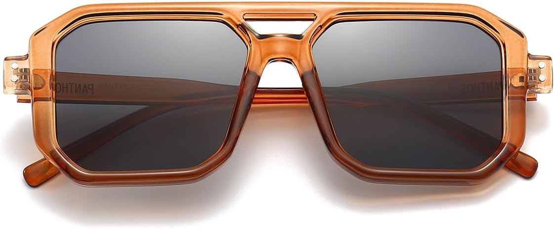 PANTHOS Mod. Stock occhiali da sole unisex uomo donna vintage fashion protezione UV400 con pezzolina e sacchettino