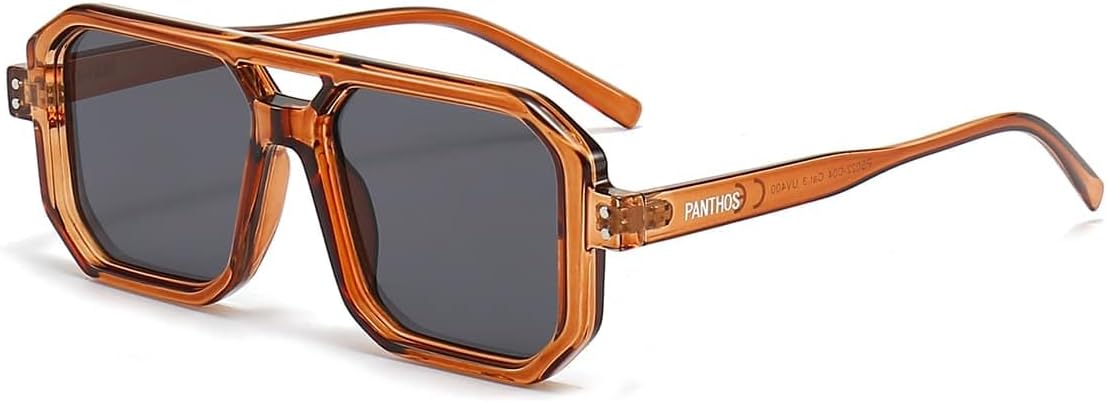 PANTHOS Mod. Stock occhiali da sole unisex uomo donna vintage fashion protezione UV400 con pezzolina e sacchettino