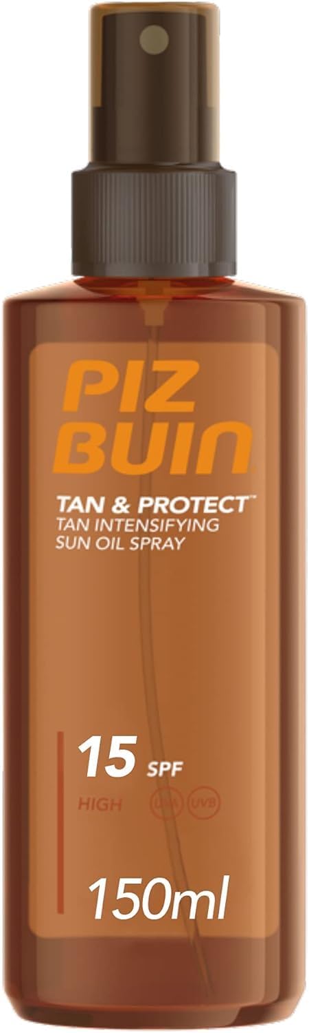 PIZ BUIN Tan & Protect Spray Intensificatore Abbronzatura SPF 30, 150 ml | Crema solare spray abbronzante corpo, Con filtri solari UVA/UVB , Senza autoabbronzanti, Resistente ad acqua e sudore