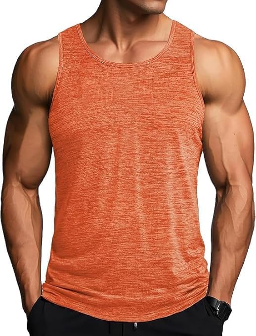 MAGCOMSEN Canotte Sportive da Uomo UPF 50+ Asciugatura Rapida Senza Maniche Allenamento per Bodybuilding da Canottiera