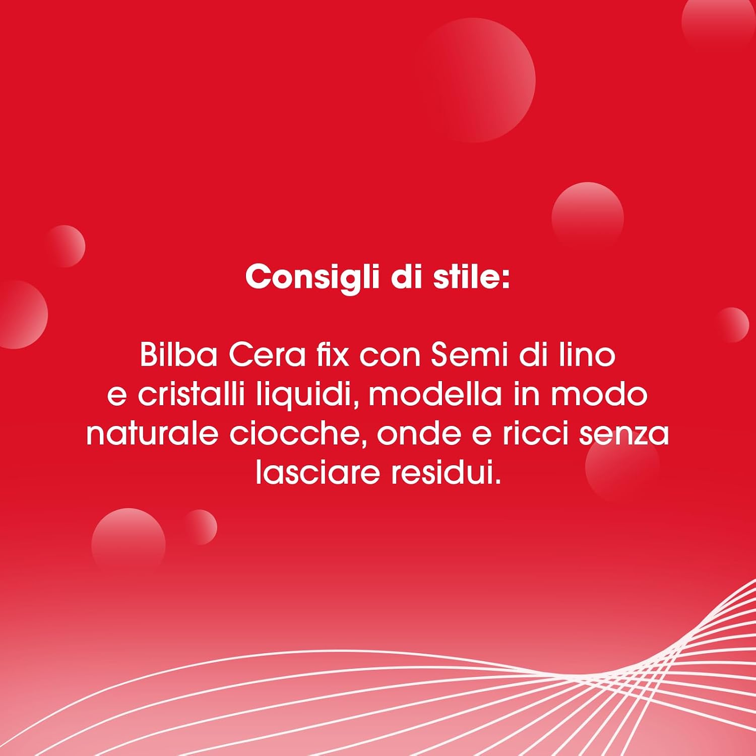 Bilba, Cera con Semi di Lino e Cristalli Liquidi, Cera Fix Modellante a Tenuta Elastica - Formula Professionale - Dona Volume e Lucentezza, Ideale per Fissare l'Acconciatura - 100ml