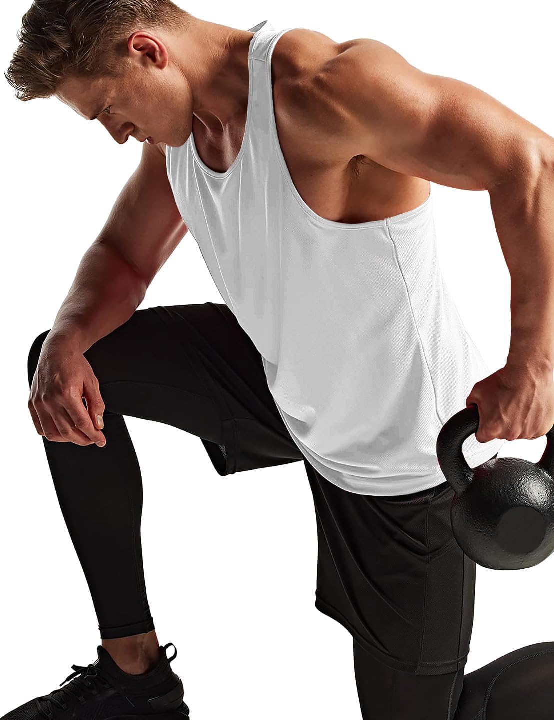 Boyzn Confezione da 3 canottiere da uomo, estive, senza maniche, traspiranti, per palestra, allenamento, palestra, bodybuilding, senza maniche