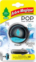 Arbre Magique POP, Profumatore Auto Solido, Fragranza Ocean, Profumazione Delicata e Fresca, Durata Fino a 30 Giorni, Design Italiano, Confezione da 1 Pezzo