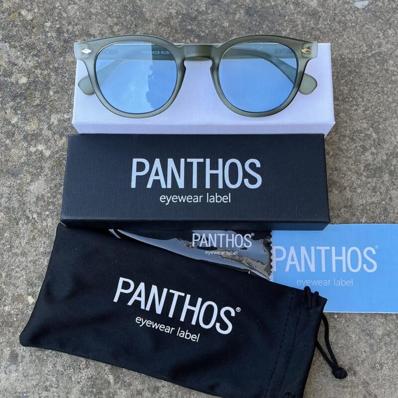 PANTHOS Mod. Business occhiali da sole unisex uomo donna vintage fashion protezione UV400 con pezzolina e sacchettino