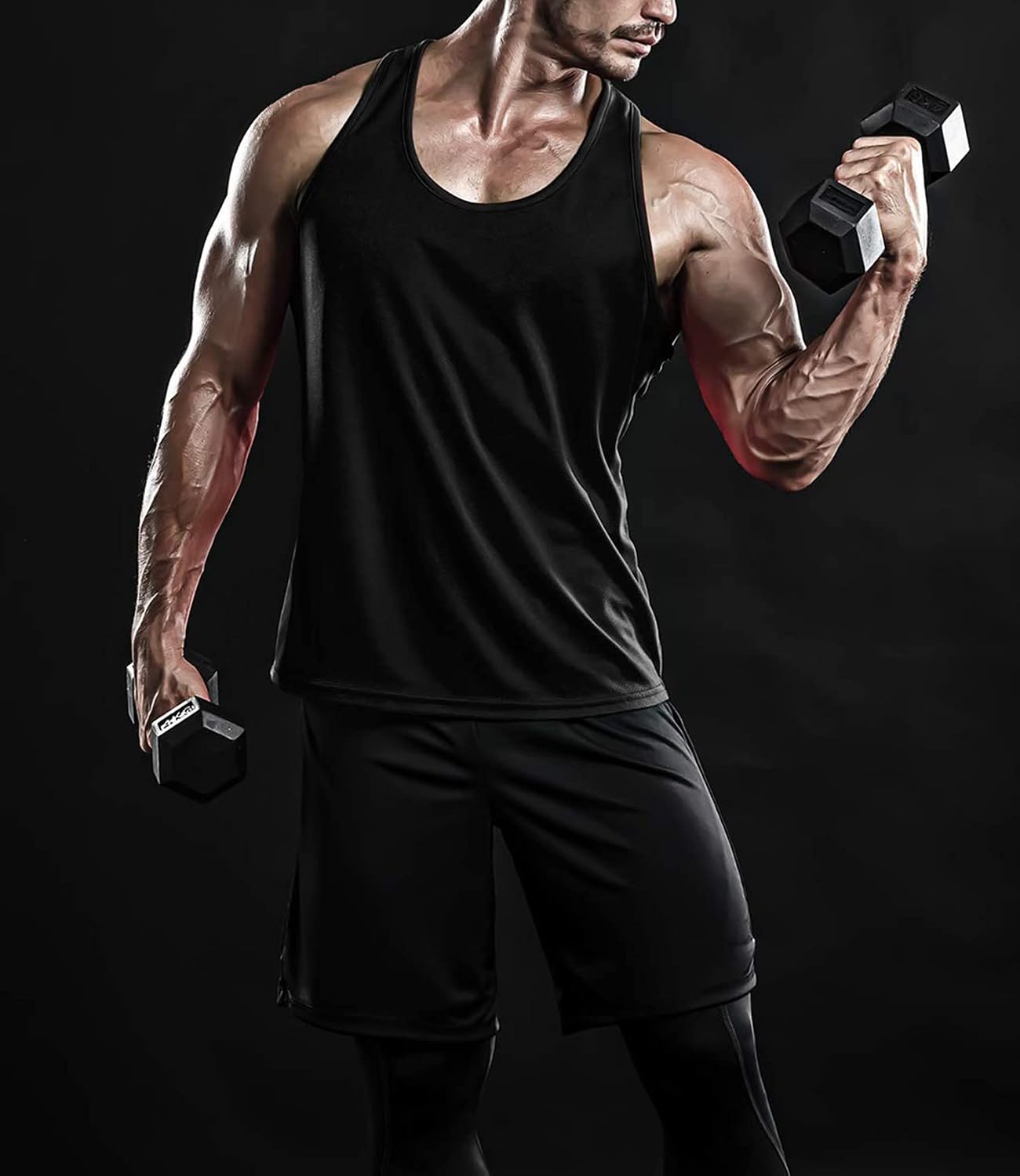 Boyzn Confezione da 3 canottiere da uomo, estive, senza maniche, traspiranti, per palestra, allenamento, palestra, bodybuilding, senza maniche