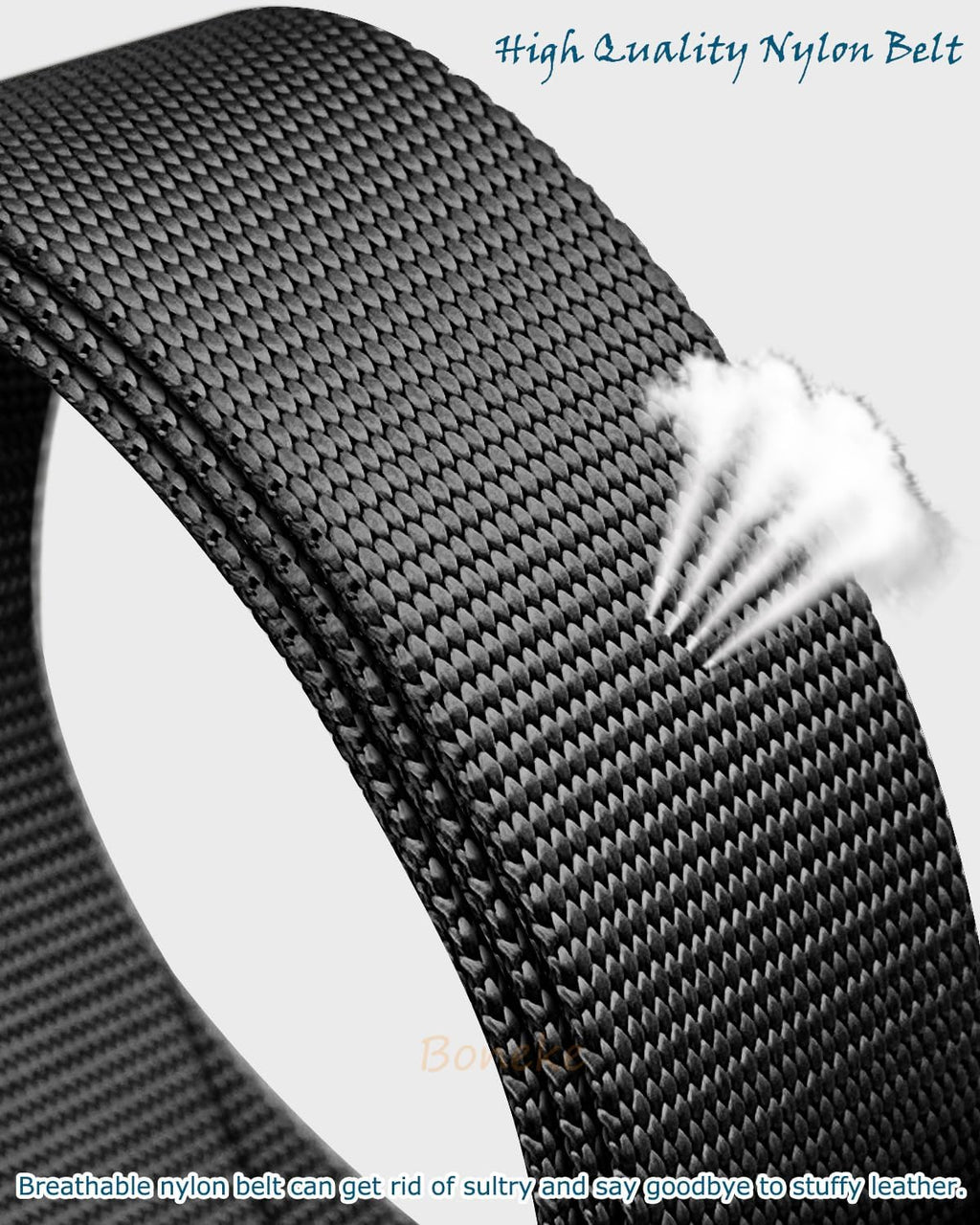 Boneke Cintura Tattica, Cintura Militare Tattica per Uomo Heavy, Tessuto in Nylon Cinturas, con Sicurezza Fibbia a sgancio rapido in metallo, di Salvataggio per Sport e All’aria Aperta Militare