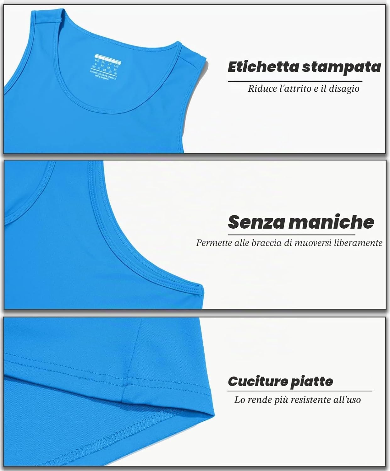 MAGCOMSEN Canotte Sportive da Uomo UPF 50+ Asciugatura Rapida Senza Maniche Allenamento per Bodybuilding da Canottiera