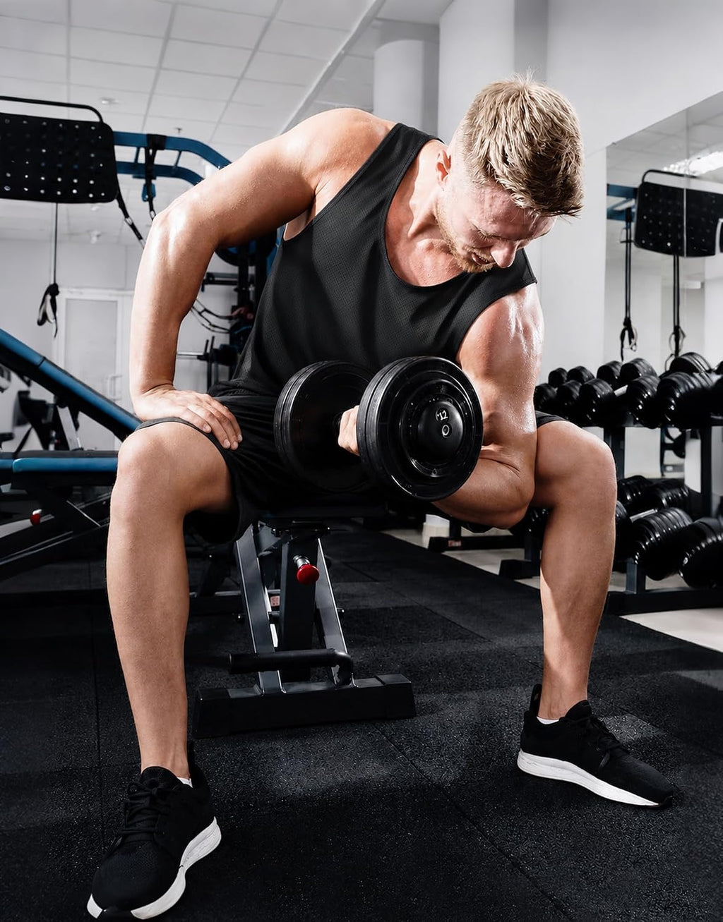 Boyzn Confezione da 3 canottiere da uomo, estive, senza maniche, traspiranti, per palestra, allenamento, palestra, bodybuilding, senza maniche