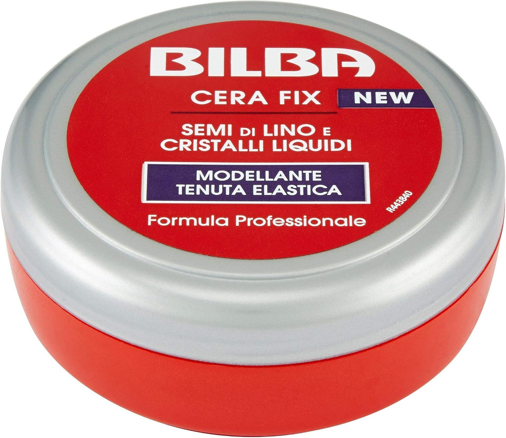 Bilba, Cera con Semi di Lino e Cristalli Liquidi, Cera Fix Modellante a Tenuta Elastica - Formula Professionale - Dona Volume e Lucentezza, Ideale per Fissare l'Acconciatura - 100ml