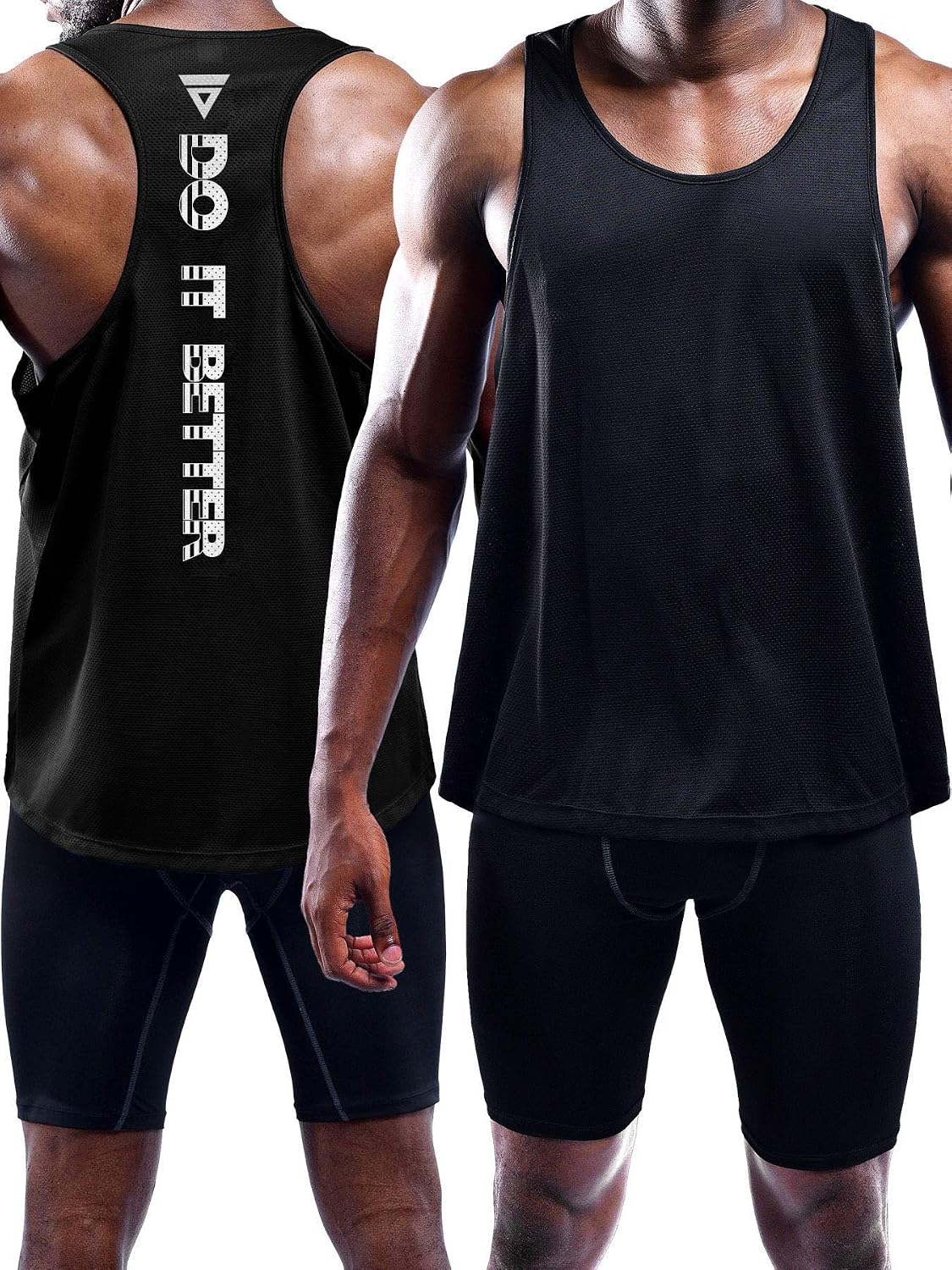 Boyzn Confezione da 3 canottiere da uomo, estive, senza maniche, traspiranti, per palestra, allenamento, palestra, bodybuilding, senza maniche