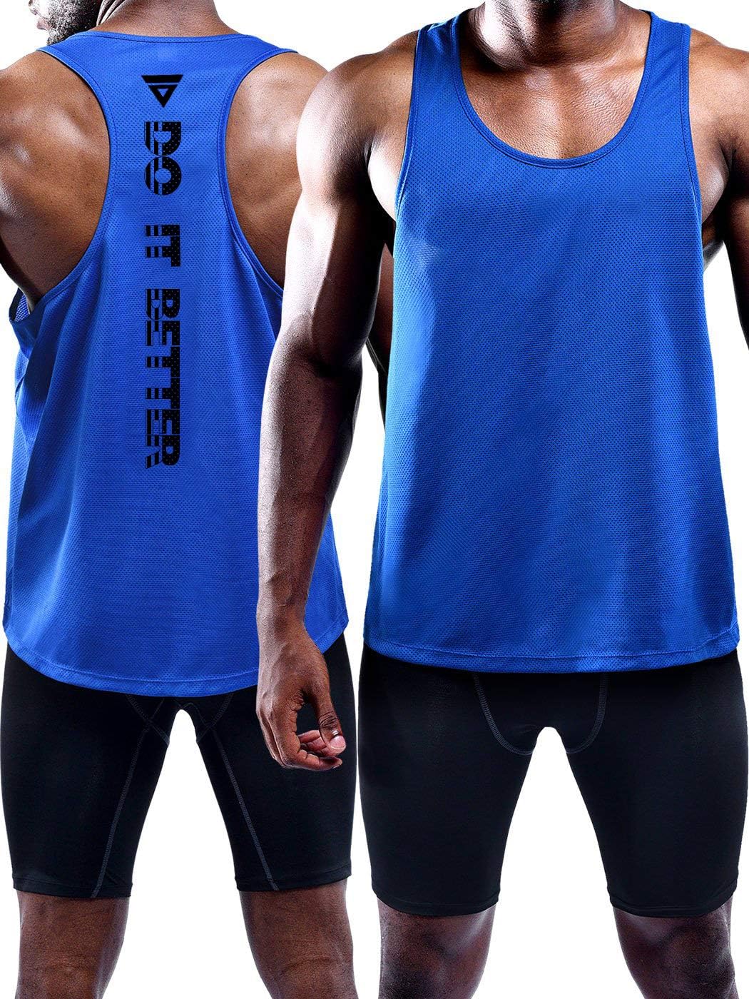Boyzn Confezione da 3 canottiere da uomo, estive, senza maniche, traspiranti, per palestra, allenamento, palestra, bodybuilding, senza maniche