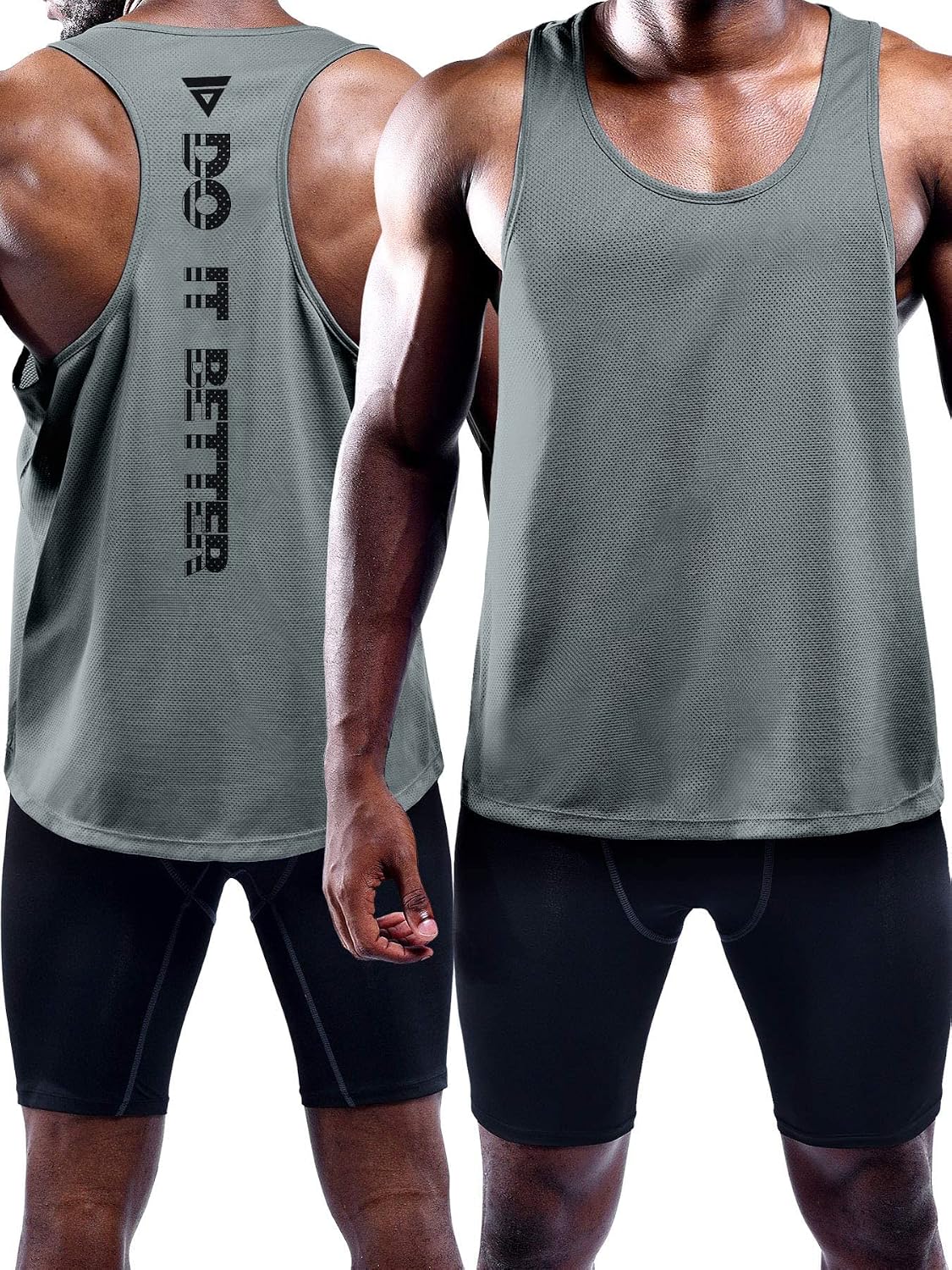 Boyzn Confezione da 3 canottiere da uomo, estive, senza maniche, traspiranti, per palestra, allenamento, palestra, bodybuilding, senza maniche