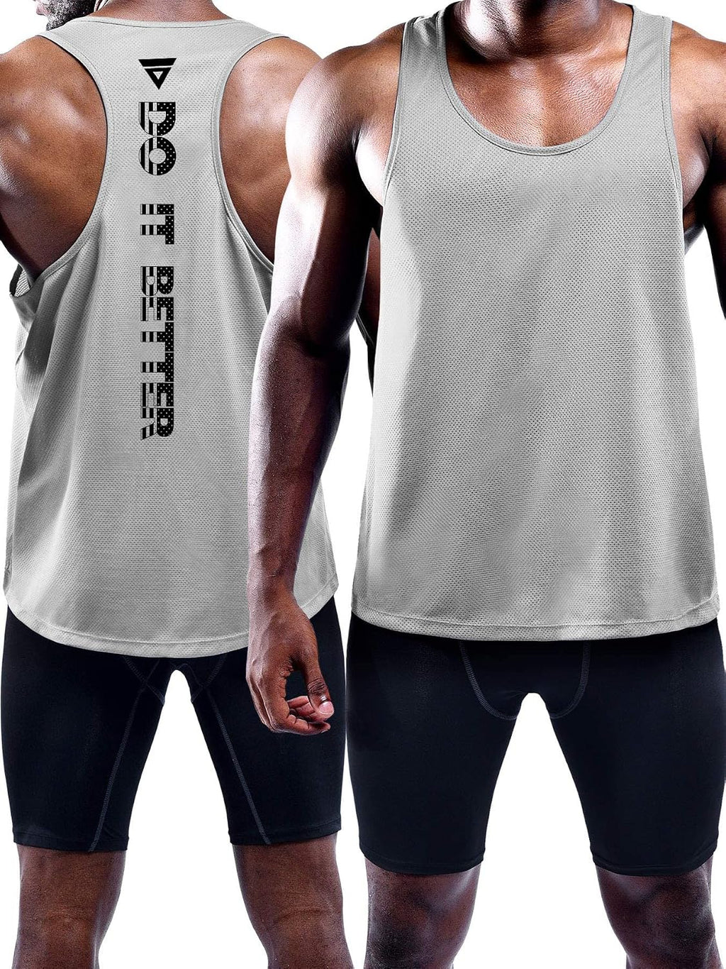 Boyzn Confezione da 3 canottiere da uomo, estive, senza maniche, traspiranti, per palestra, allenamento, palestra, bodybuilding, senza maniche