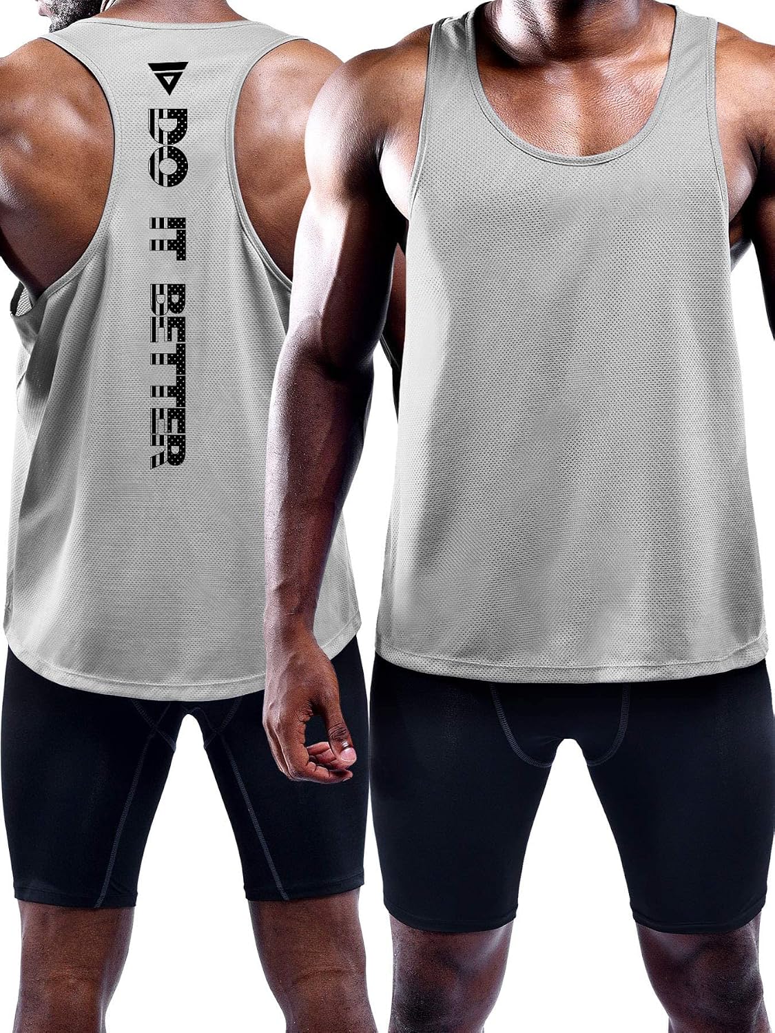 Boyzn Confezione da 3 canottiere da uomo, estive, senza maniche, traspiranti, per palestra, allenamento, palestra, bodybuilding, senza maniche