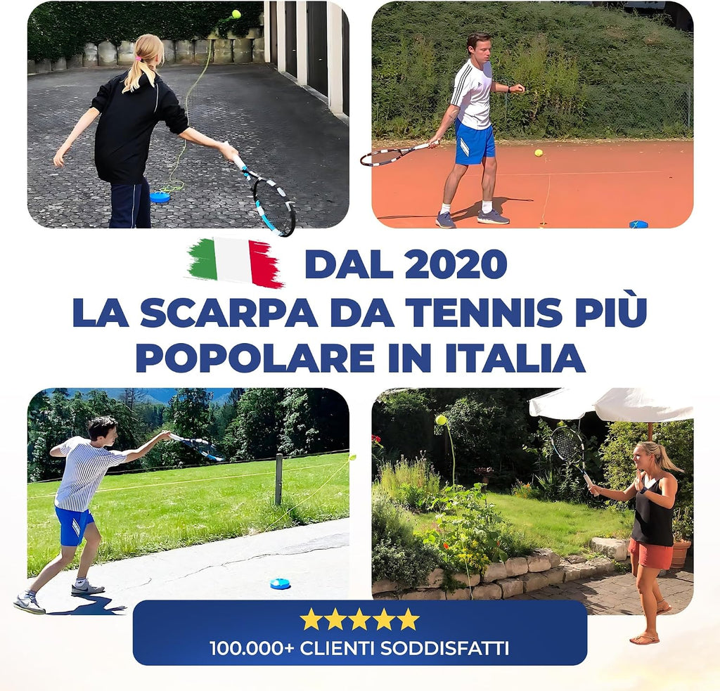 MOVEMATE Dispositivo di Allenamento per Tennis/Padel con Pallina Wilson® | Innovativo Dispositivo Sportivo per Il Tempo Libero per Giocare e Allenarsi all'aperto, in Giardino