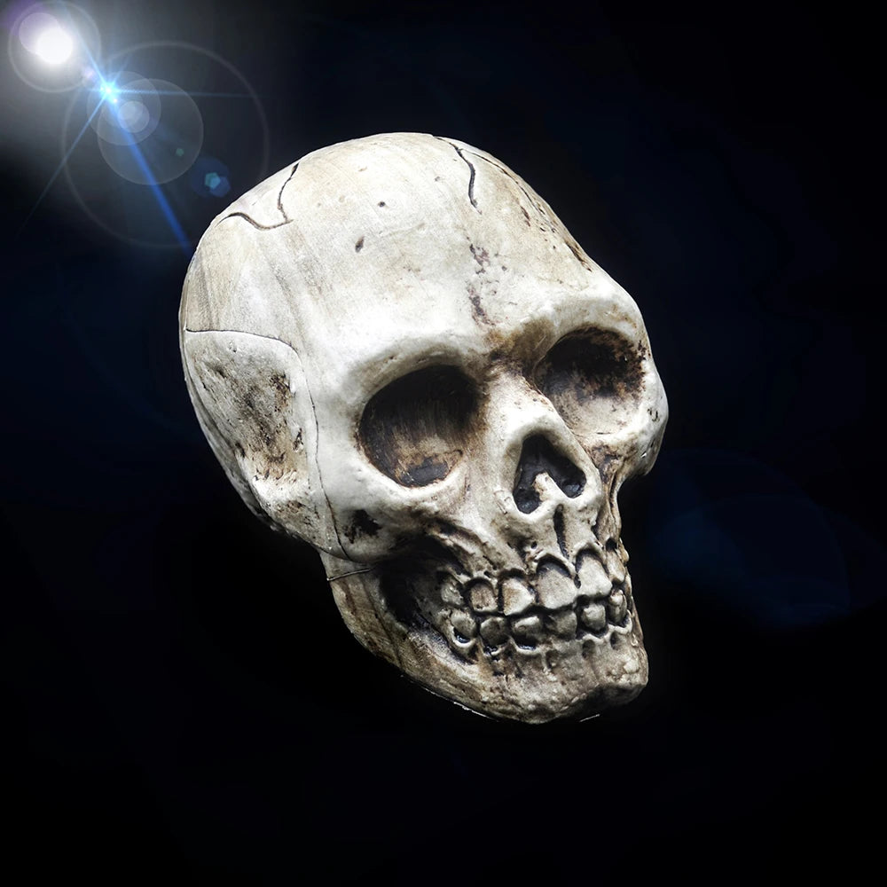 Halloween Skull Decoration High Quality Plastic Skull Model Pendant Statue Sculpture Horror Props Haunted House Party Ornaments