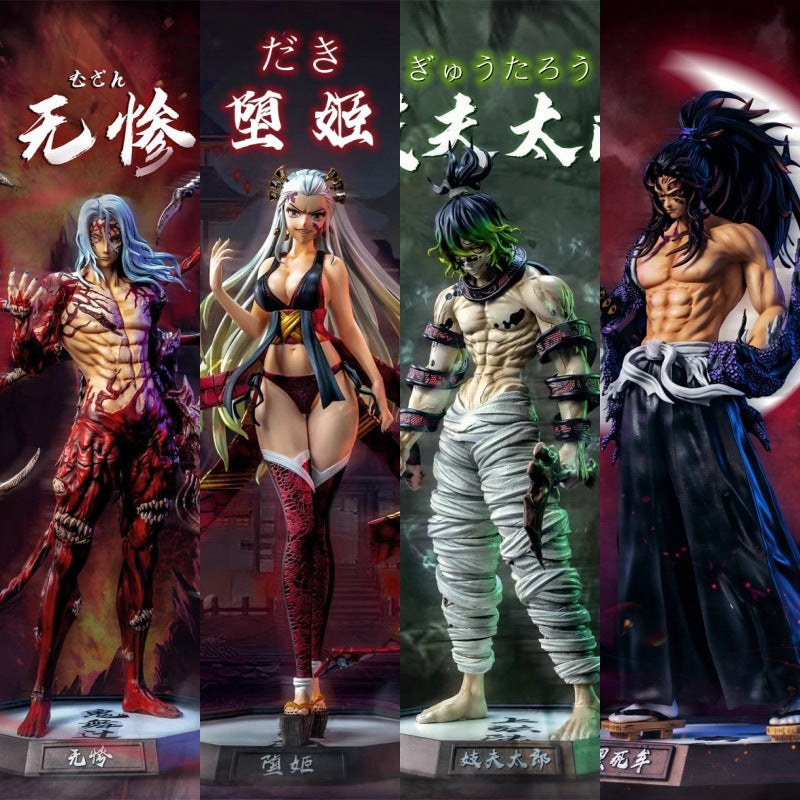 Demon Slayer Blade series figure following the national edge of the fall of the prostitute Fu Taro no miserable twelve ghost moon anime figure model