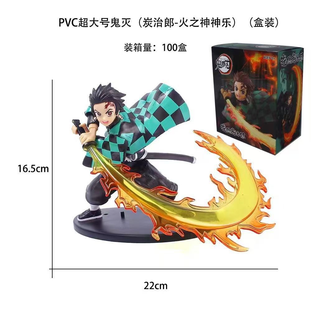 Demon Slayer Blade Series Battles My Wife Shanyi Yanzhu Vulcan Dadao Tanjiro Anime Peripheral Figure Ornament Batch