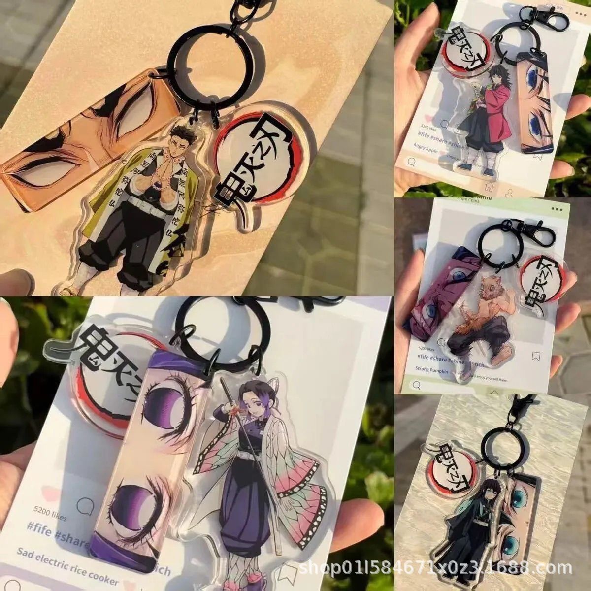 Demon Slayer: Acrylic peripherals: Toki Toki, Muichiro, Butterfly Shinobu, Tokichiro, Fukuoka Kazuyu, pendant, keychain