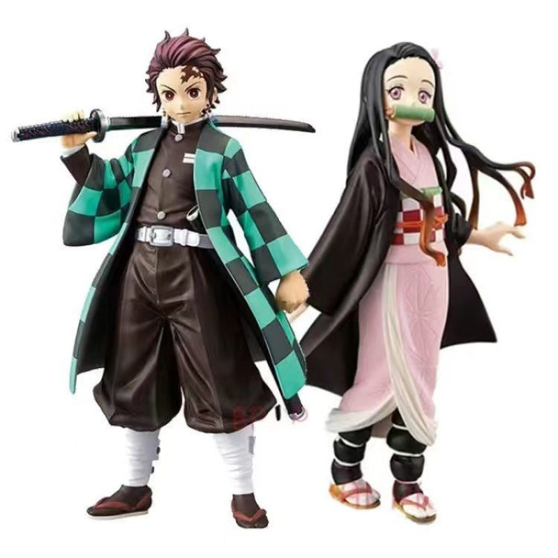 Demon Slayer Blade Figure Tanjiro You Beans Zenyi Xingjuro Yan Love Pillar Butterfly Ninja Model Ornament Gift