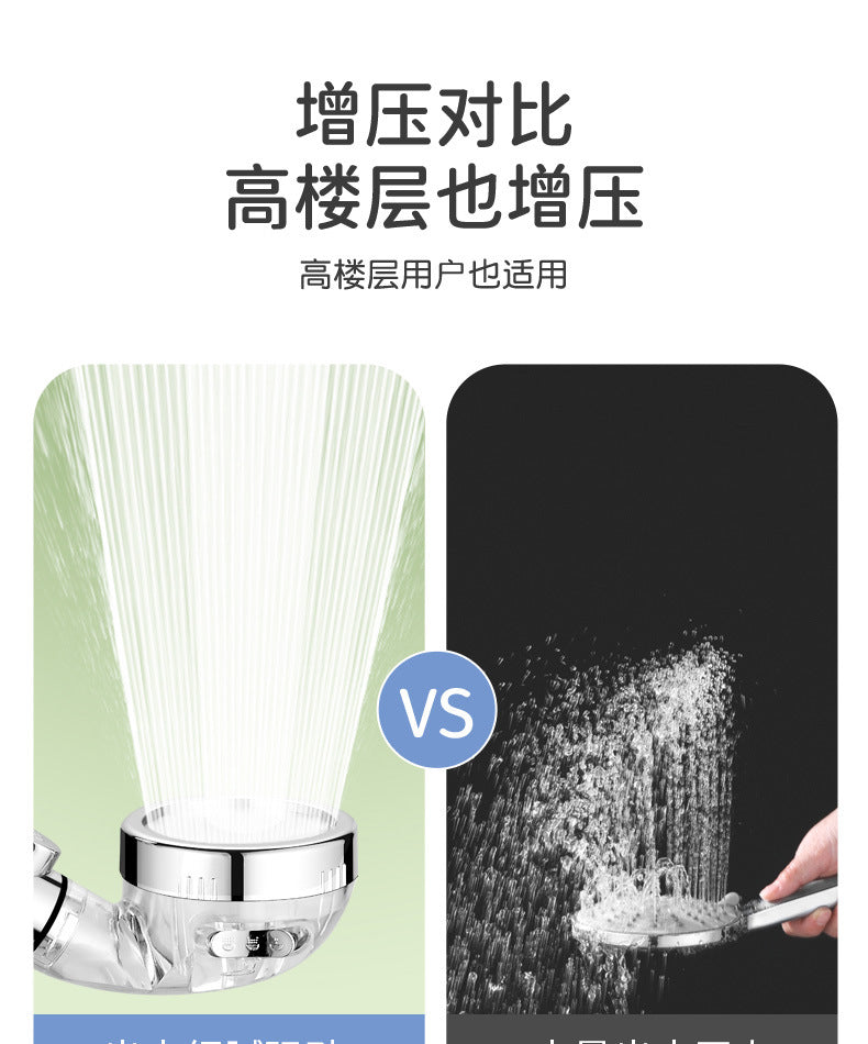 Shower Head High Pressure with Mineral Beads On/Off Switch Filter 3 Modes Water Saving Handheld Showerheads Bathroom Accessories