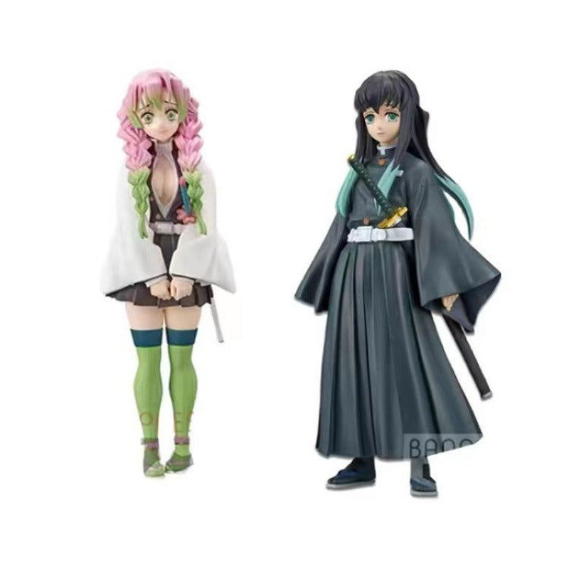 Demon Slayer Blade Figure Tanjiro You Beans Zenyi Xingjuro Yan Love Pillar Butterfly Ninja Model Ornament Gift