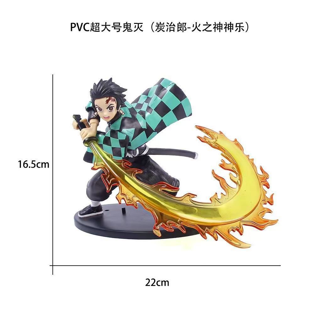 Demon Slayer Blade Series Battles My Wife Shanyi Yanzhu Vulcan Dadao Tanjiro Anime Peripheral Figure Ornament Batch