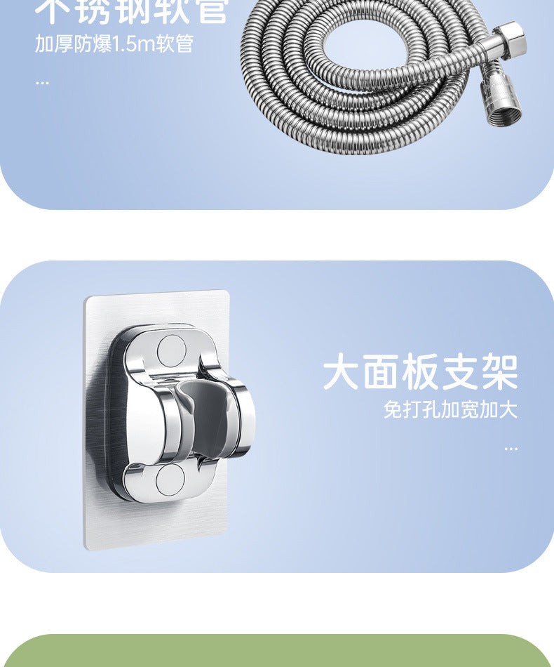 Shower Head High Pressure with Mineral Beads On/Off Switch Filter 3 Modes Water Saving Handheld Showerheads Bathroom Accessories