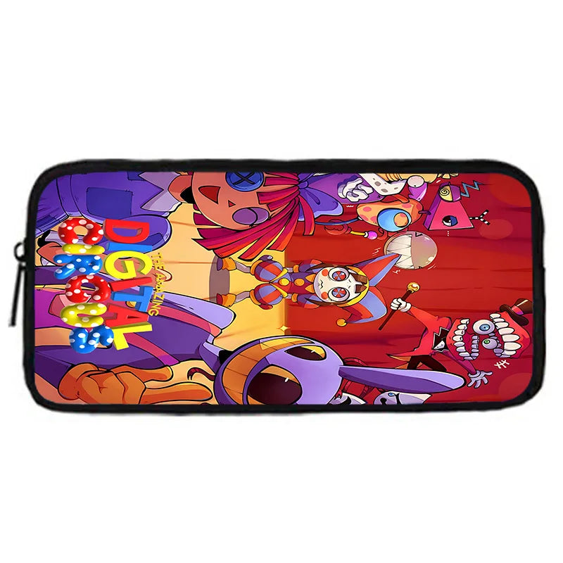 Cartoon A-AmazingS DigitalS Circus Child School Backpack with Lunch Bags ,Pencil Bags ,School Bags for Boys Girls Best Gift