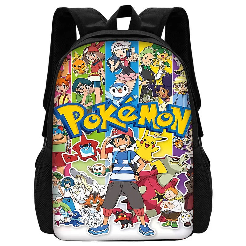 Cute Potdemiel cartoon Ball Child School Backpack with Lunch Bags ,Pencil Bags ,School Bags for Boys Girls P-PokéS Best Gift