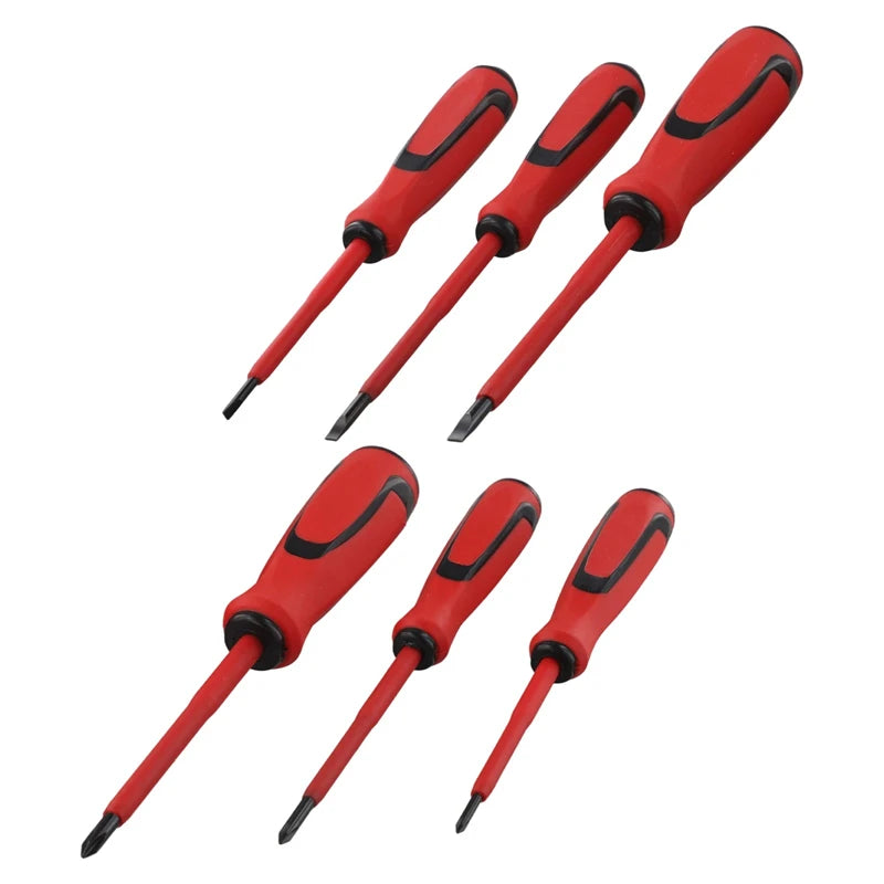 Cacciaviti isolati ad alta durezza in acciaio al cromo vanadio con punte dritte e incrociate, cacciavite magnetico, utensile manuale per elettricisti