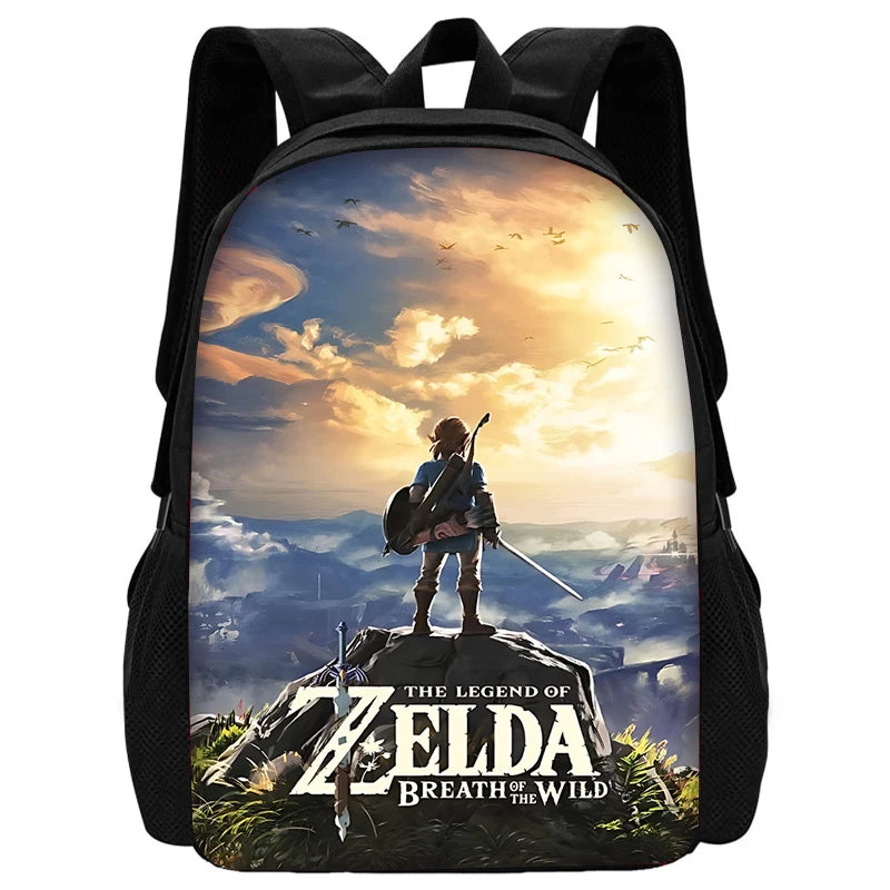 Child School The Legends of Zeldas Backpack with Lunch Bags ,Pencil Bags ,School Bags for Boys Girls Best Gift