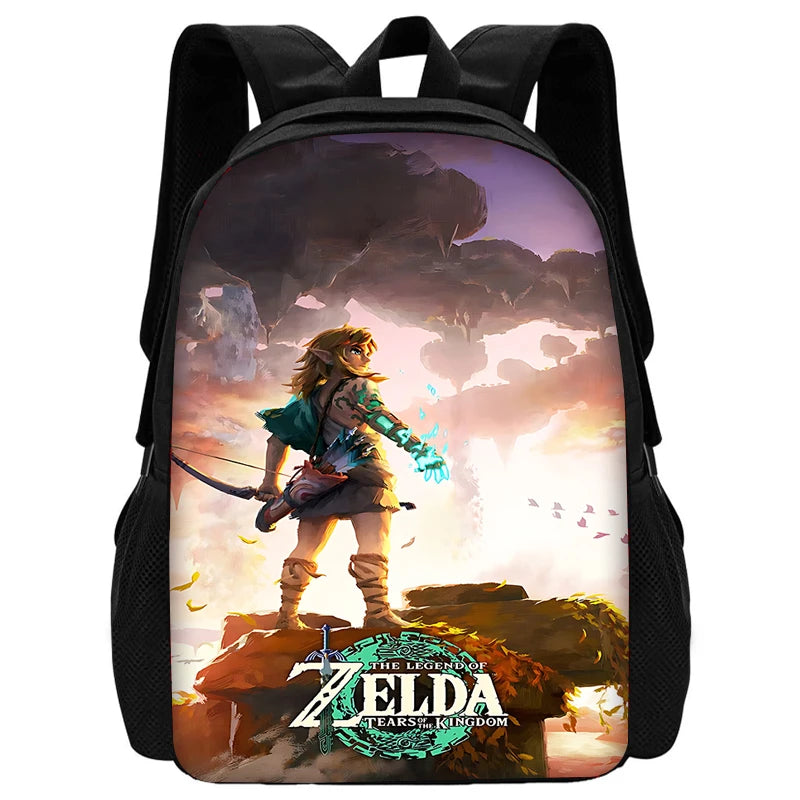 Child School The Legends of Zeldas Backpack with Lunch Bags ,Pencil Bags ,School Bags for Boys Girls Best Gift