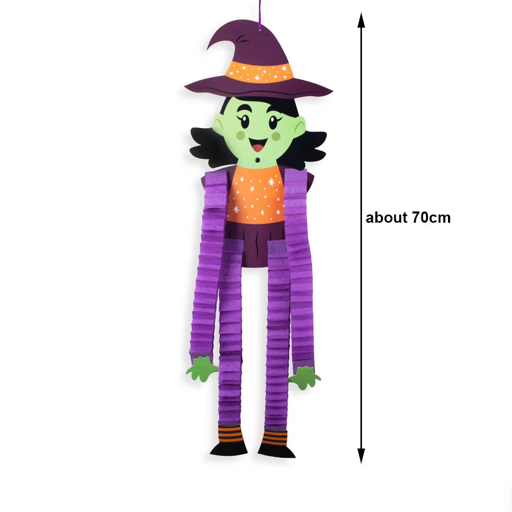 Halloween Hanging Decorations Pumpkin Witch Cat Vampire Ornaments Trick Or Treat Party Indoor Outdoor Garden Door Wall Decors