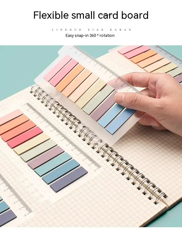 6 Series Colorful Self-Adhesive Sticky Notes Memo Pad - Office & School Supplies - Bookmark Point-It Marker Memo Sticker Paper