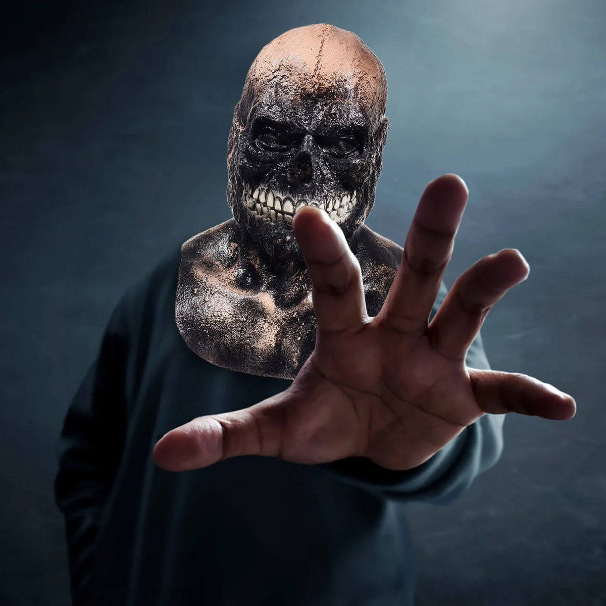 Halloween Skull Mask, Creepy Biochemical Mask, Latex Skeleton Mask, Scary Masks for Adults Costume Party
