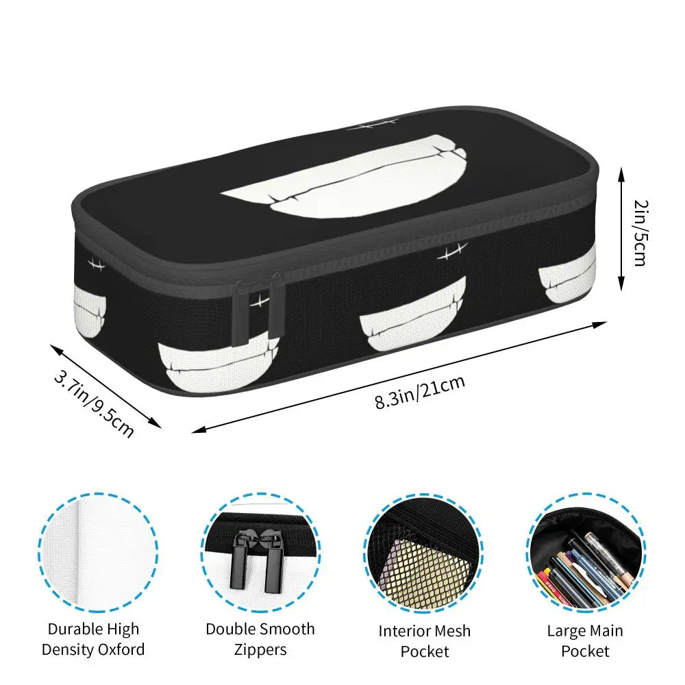 Custom One P-Pieces Cute Pencil Case Boys Girls Large Capacity Straw Hat Pirates Skull Pencil Bag Students Stationery