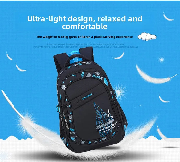 Waterproof Lightweight School Backpack for Kids 6-12 Years Durable Large Capacity Student Bookbag Boys Girls254