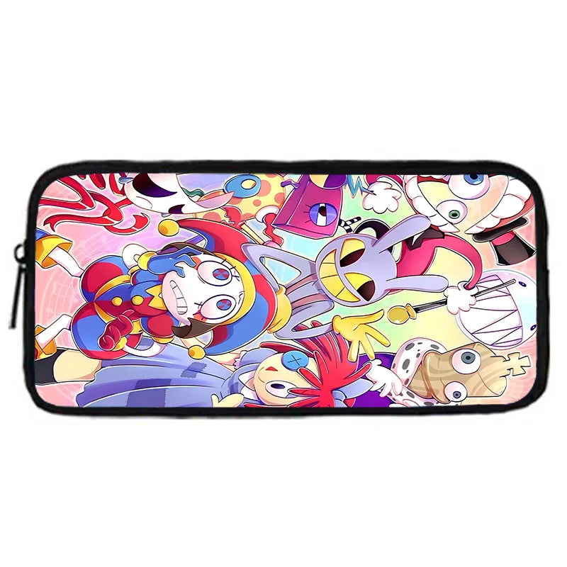 Cartoon A-AmazingS DigitalS Circus Child School Backpack with Lunch Bags ,Pencil Bags ,School Bags for Boys Girls Best Gift