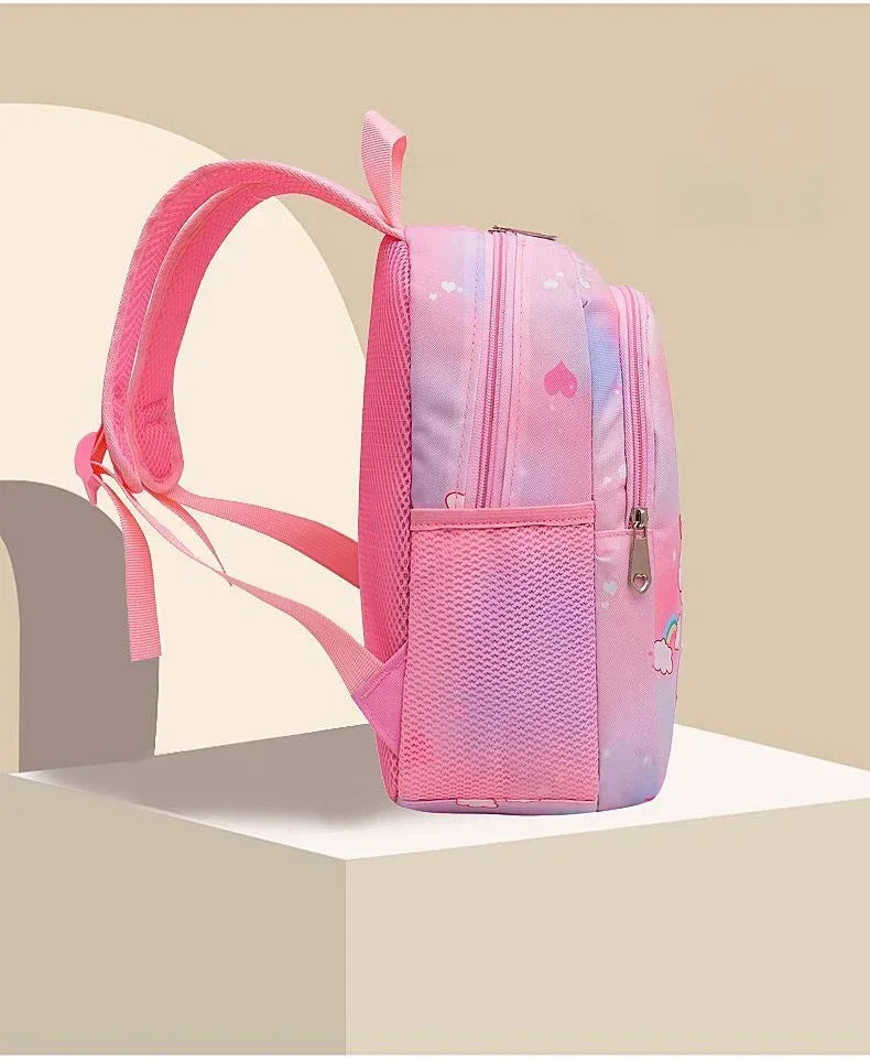 New Children Backpack Cartoon Cute Unicorn Mermaid Print Schoolbag Kindergarten Lightweight Schoolbag