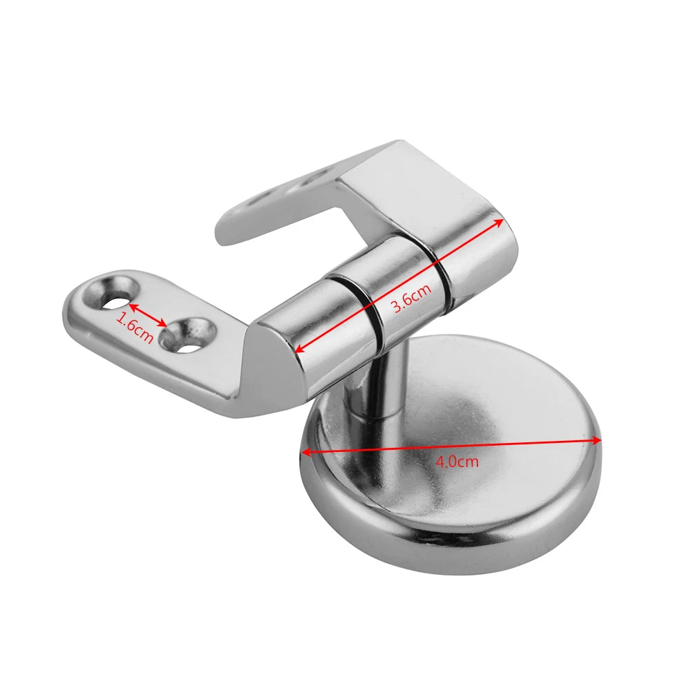 Stainless Steel Toilet Seat Hinge Universal Adjustable Replacement Flush Toilet Cover Mounting Connector Bathroom Accessories