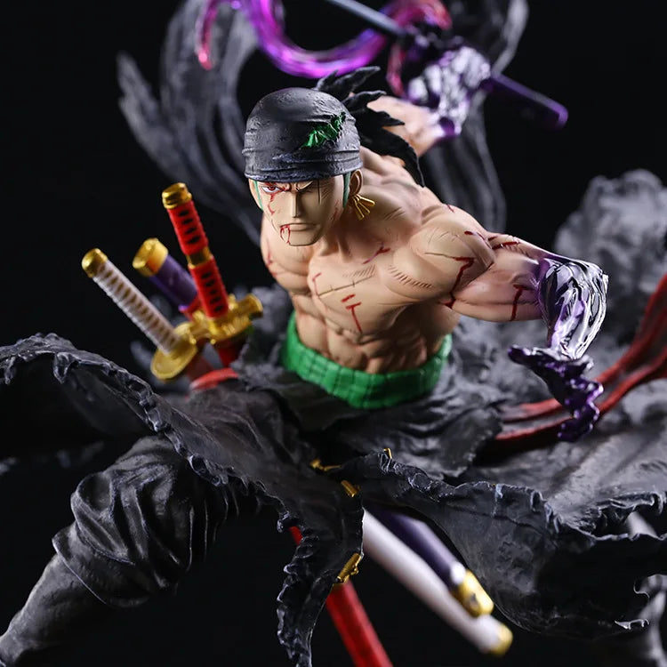 35CM Anime Figure One Piece Roronoa Zoro Figurine Pvc Gk Statue Figurine Model Doll Collection Room Decora Desk Toys Gift